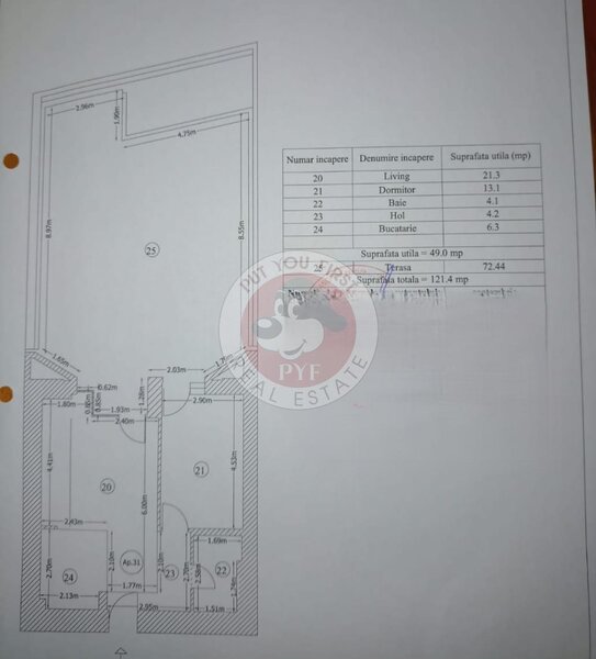 Barbu Vacarescu | Apartament 2 camere | Decomandat | 121mp | B11400
